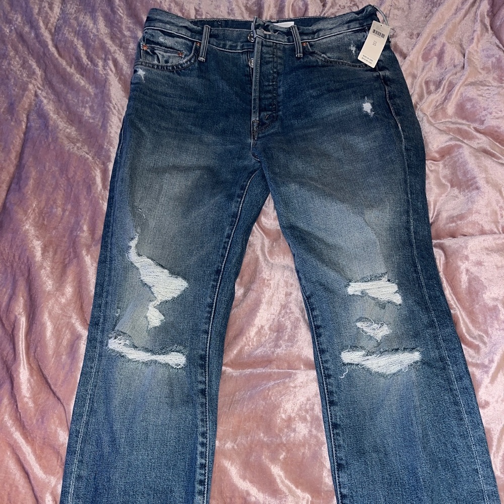 Mother jeans the trickster skimp fray size 25